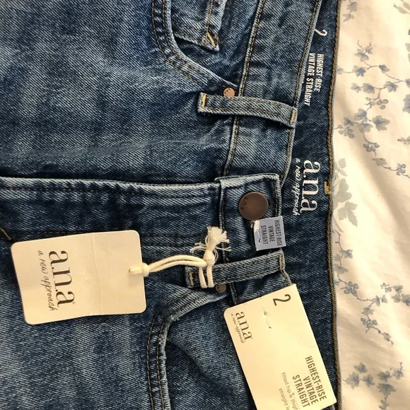 A.N.A Highest Rise Vintage Straight Jeans - Picture 2 of 4